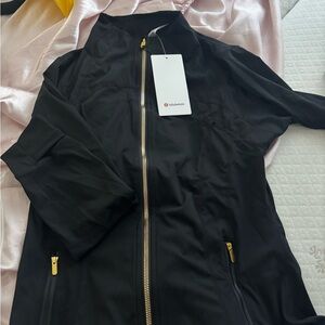 lululemon athletica Black Jacket with Gold Accents
